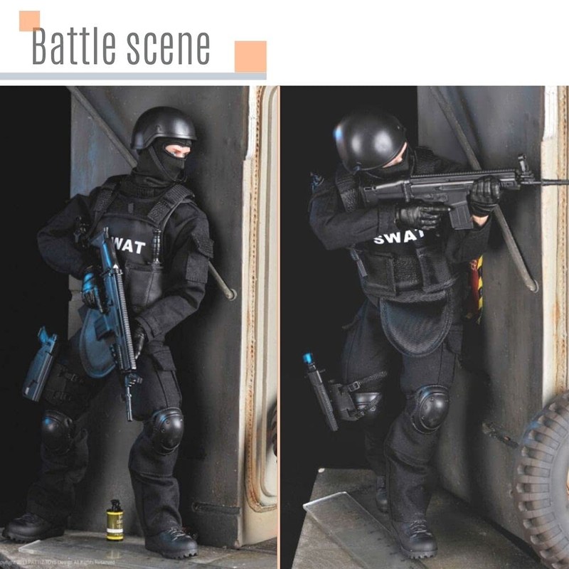 RICHAIR 1:6 Scale, 30 Movable Joints, Special Forces SWAT Complete