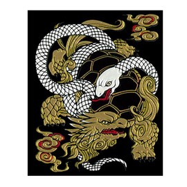 東洋ケース シール デコレーション (スマホ・ガラケー) 蒔絵シール 守護神獣絵巻 玄武 SHINJU-04