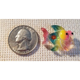 Big Rainbow Fish Magnetic Needle Minder Cross Stitch Embroidery | Cover Holder