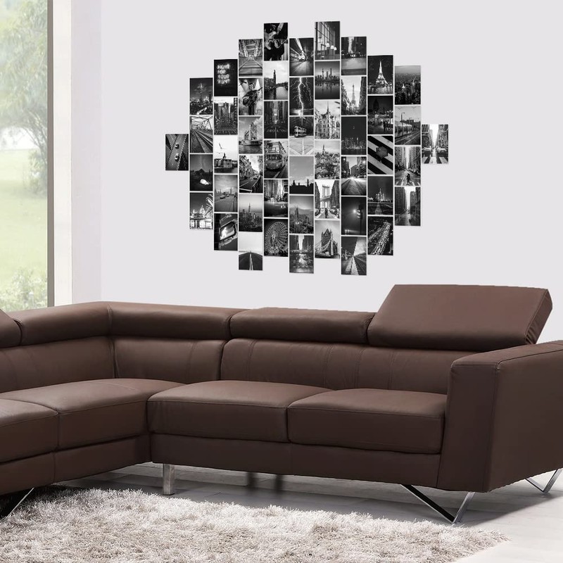 Generic Collage Kit - Black White Wall Collage Kit Aesthetic
