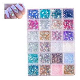 Dbmb Caja De Cristales Para Decoración De Uñas Diferentes Colores
