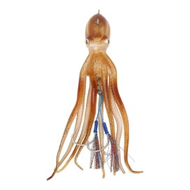 Cuque Octopus Jig, Octopus Bait, Soft Artificial Fishing Lure with Big Eyes, Squid Bait for Successful Fishing