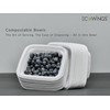 ECOWINGS Small Square Disposable Bowls: Sustainable Elegance for Every Bite