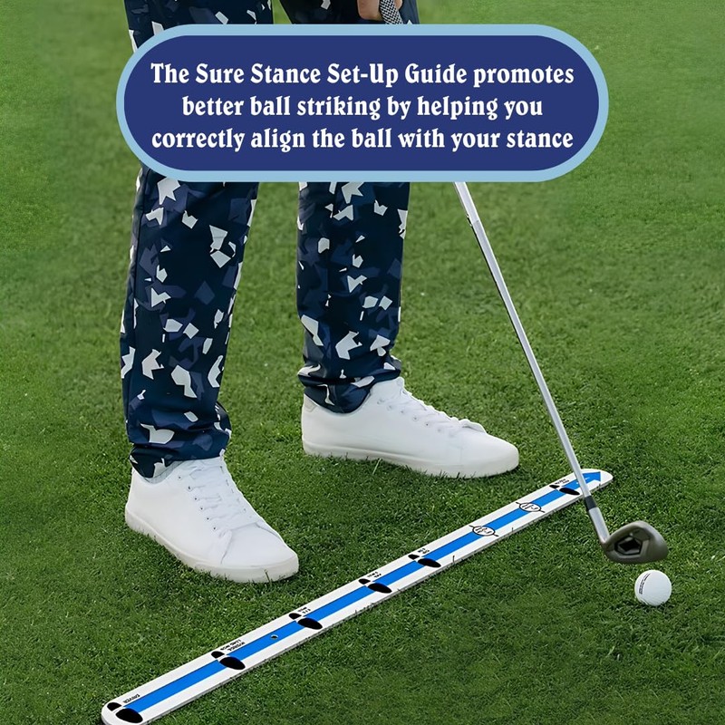 Swing Minder Putting Rail & Golf Stance Training Aid 2-in-1