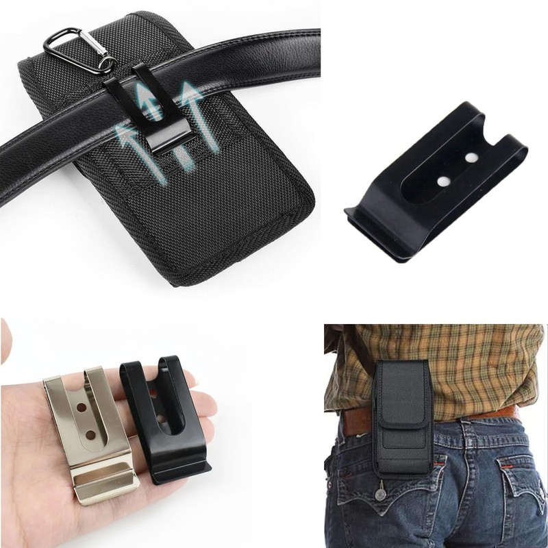 ArrErr 6 Pack Sheath Belt Clip with Mount Rivet Belt