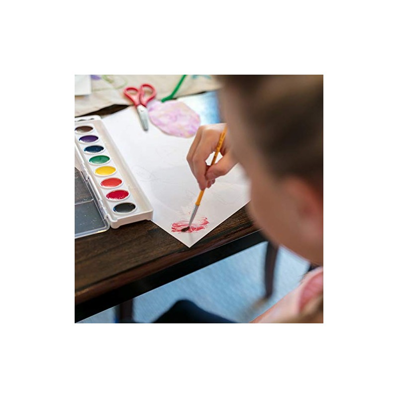 Crayola Watercolor Set with Brush, At Home Crafts for Kids,