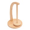 Yarn Holder Easy Installation Stable Structure Rotatable Wooden Yarn Ball