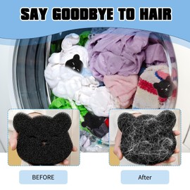 Glvomazty Pack of 8 Pet Hair Remover, Washing Machine, Lint Catcher, Cat Hair Remover, Reusable Washing Machine Hair Remover for Removes Pet Hair, Lint, Lint