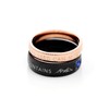 6mm Black Stainless Steel Bible Verse Christian Band Ring for
