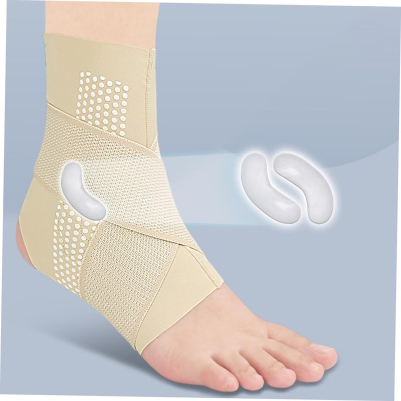 SAFIGLE Ankle Brace Sleeve Compression Support for Sports Adjustable Ankle