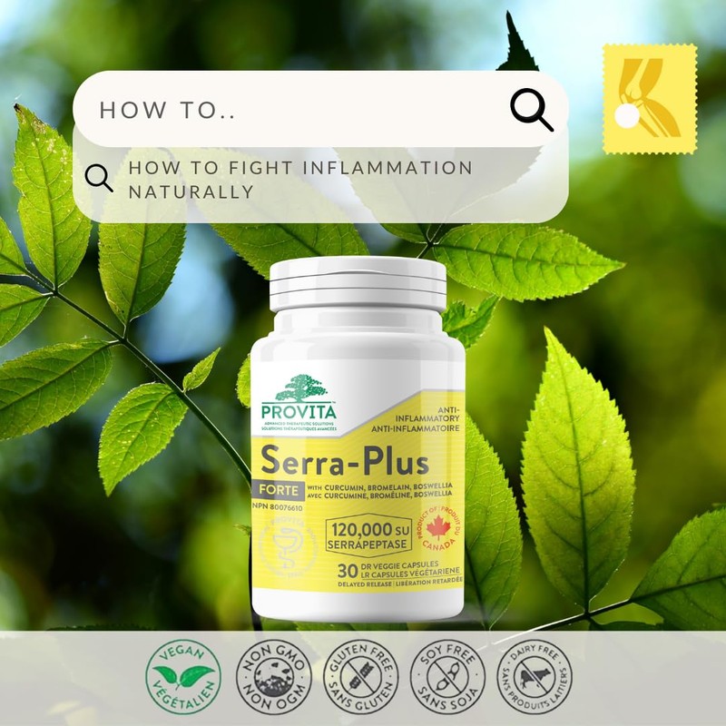Serra Plus - Serrapeptase-based synergistic formula - by Provita Nutrition
