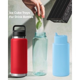 DRINKSPLINKS Water Bottle Ice Cube Tray. Keep Water in Drinks Bottles Cold for Longer With This Large Tumbler Ice Cube Mold.