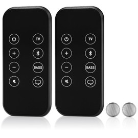 2 Packs Remote Control for Bose Solo 5 10 15 Series II TV Sound System, for 418775 431974 845194 838309-1100 740928-1120, for Bose 5 10 15 Series II TV Speaker and Solo Soundbar Series II wr Battery