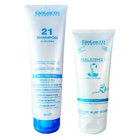 Salerm Kit Mascarilla Salerm 21 (200ml) + Shampoo Salerm 21 (300ml) - Incluye Regalo - Maritrini Meza