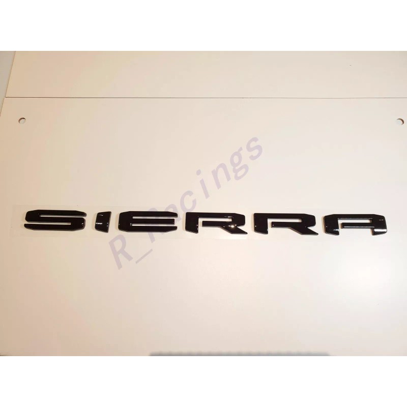 GMC 2PC Set GLOSS BLACK 2019+ GMC SIERRA SLE LETTER