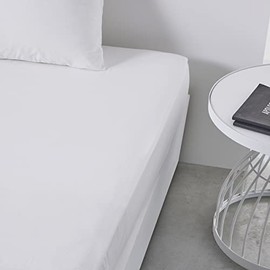 TODAY Essential Fitted Sheet 160 x 200 cm Double 100% Cotton Plain