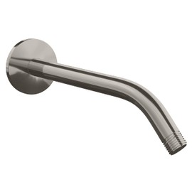 SparkPod 9 Inch Shower Arm with Flange - Solid Stainless Steel Shower Head Extension Arm, Wall-Mounted for Fixed & Handheld Showerheads - Teflon Tape Included (Tall 9", Elegant Brushed Nickel)
