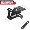 WingFly Motorcycle License Plate Holder, LED Light Motorcycle Number Plate