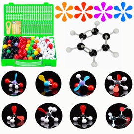 zhongguoqiaomao Molecular Model Kit Chemistry for Inorganic and Organic Structures Atom Link Model Set for Teacher Training Students, 310 Pieces