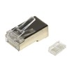 LINK PACK 100 CONNECTORS 8 POLES CAT 6 SCREENED RJ45