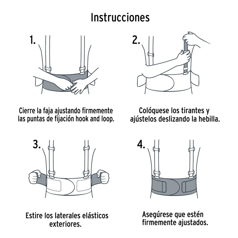 Truper FAJA-MN, Faja lumbar de alta visibilidad c/reflejantes, naranja, M