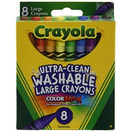 Crayola 5555 Kid's First Large Washable Crayons 8 Count