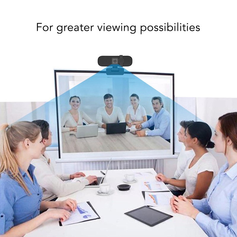 PC Webcam 2K UHD with Microphone Wide Angle USB Plug