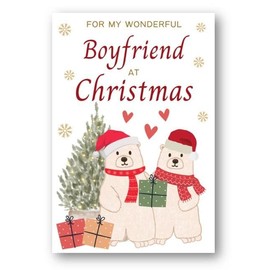 Second Ave Boyfriend Polar Bear Christmas Xmas Holiday Festive Greetings Card