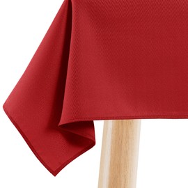 Filumi Tablecloth 140 x 200 cm Oval Red Washable for Indoor Outdoor Geometric Zigzag Pattern Verte