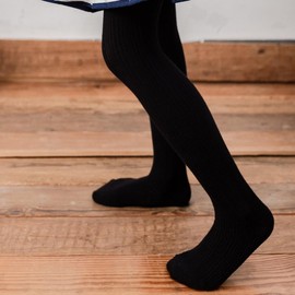 vanberfia - Medias cálidas para bebé y niña: medias de punto trenzado de algodón de invierno, leggings gruesos para niños pequeños para varias ocasiones, Cll17089, 6-8 Años