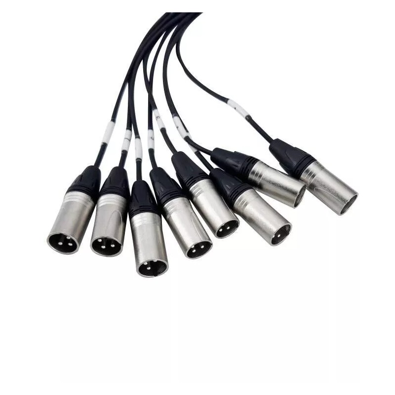 PRORECK 8-Channel Circuit Board Splitter Snake Cables XLR TRS Combo
