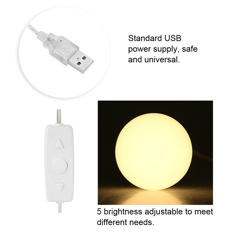 10 Bulbs Vanity LED Makeup Mirror Lights Dimmable Bulb Adjustable