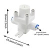 ZZHXSM 1/4'' Water Pressure Regulator - Polypropylene Globe Valve -