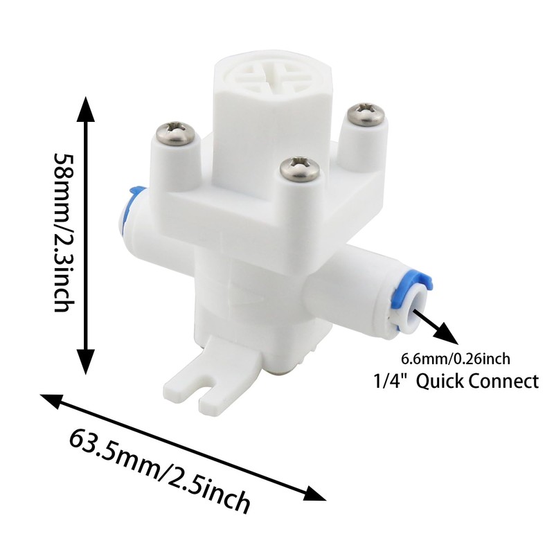 ZZHXSM 1/4'' Water Pressure Regulator - Polypropylene Globe Valve -
