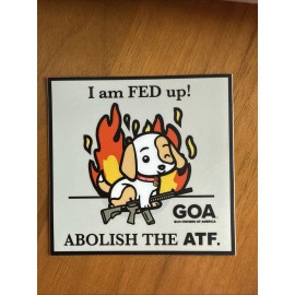 SHOT Show 2025 GOA Gun Owners America Sticker Abolish The ATF