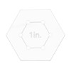 sourcing map Hexagon Quilting Template, 1 Inch Acrylic Template for