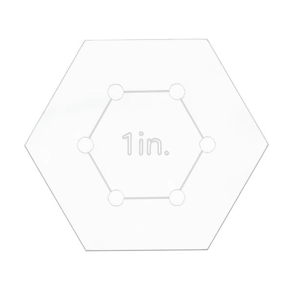 sourcing map Hexagon Quilting Template, 1 Inch Acrylic Template for