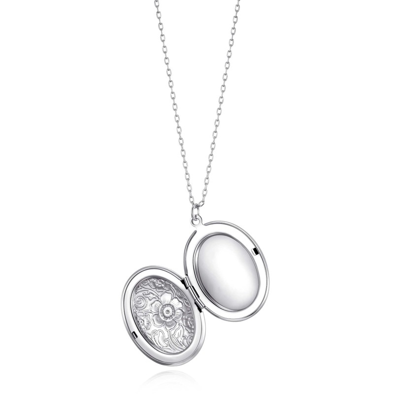 Philip Jones Silver Plated Oval Locket