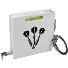 Azeeda 'Darts Set' Keyring Tape Measure/Spirit Level Tool (KM00038747)
