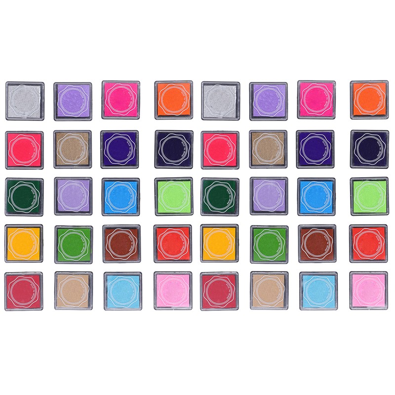 2 Box Stamp Pad 20 Colors NonToxic HandMade Children Finger