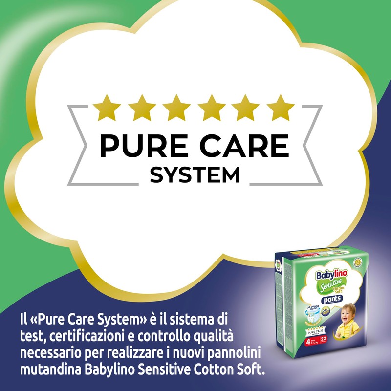 Babylino Sensitive Cotton Soft Nappies Size 4 Pants Maxi (7-13