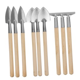 9pcs Portable Gardening Tools Shovel Rake Planting Tools for Yard and Garden Planting Kit and Lightweight Hand Tools