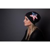 styleBREAKER beanie hat with sequins star USA application, stars and