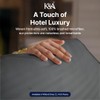 K&A® Satin Stripe Pillow Protectors Pack of 2 Zippered Grey
