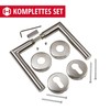 Stainless Steel Door Fitting, Door Handle on Round Rosette