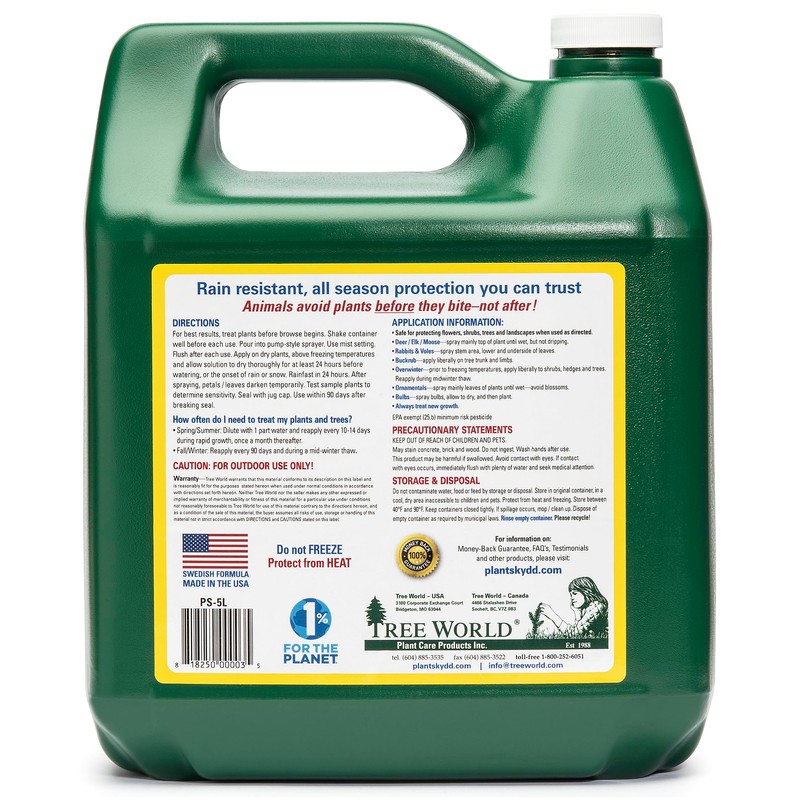Plantskydd Animal Repellent - Repels Deer, Rabbits, Elk, Moose, Hares,