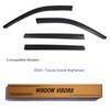 YLSCOO Window Visors Rain Guards fits 2024-2026 Toyota Grand Highlander,