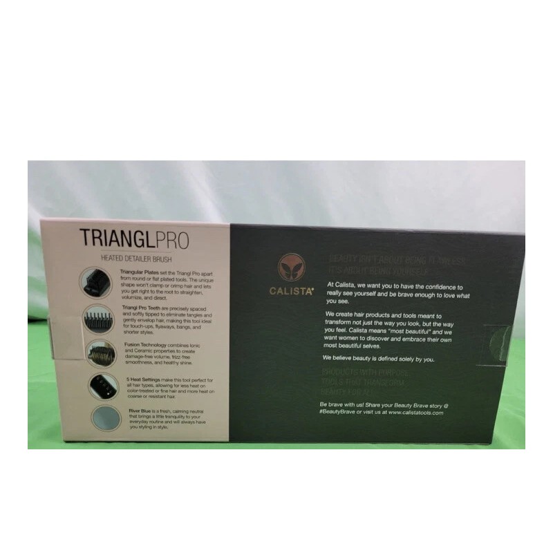 Calista TrianglPRO Triangl Pro Heated Hair Detailer Brush River Blue