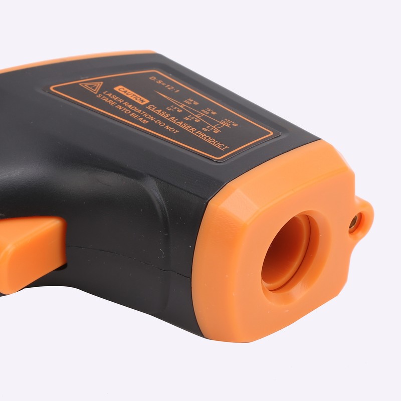 Temperature Measuring Gun Infrared with LCD Display Industrial Thermometer GM320SOrange