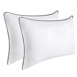 OPPOSY Bed Pillows for Sleeping 2Pack Medium Firm, King Size Set of 2, Cooling Pillows Hotel Quality with Premium Soft Down Alternative Fill for Back, Stomach or Side Sleepers（Pack of 2）